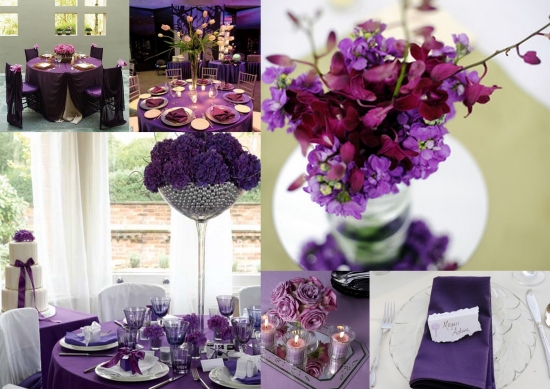  Purple Winter Wedding Decorations