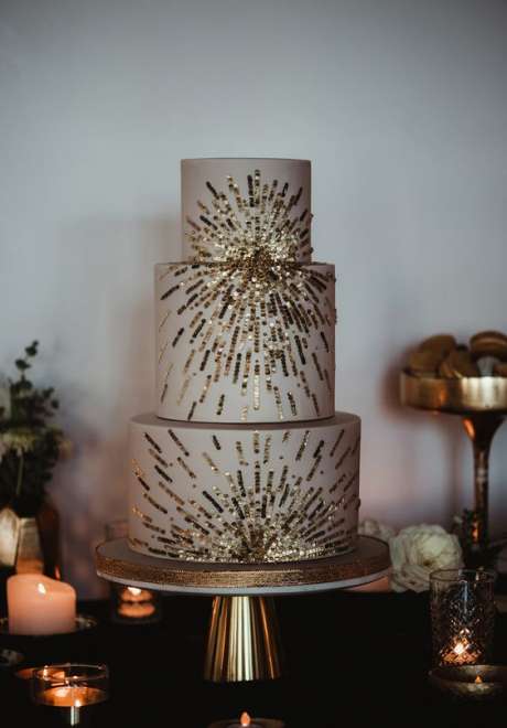 Wedding Cake Trend: Glitter Wedding Cakes