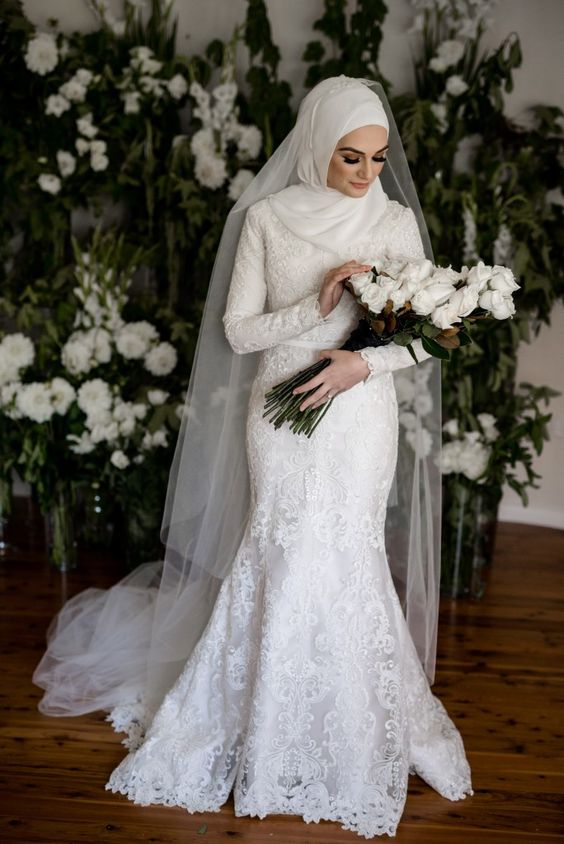 Latest Hijab Wedding Dresses 2018 Arabia Weddings