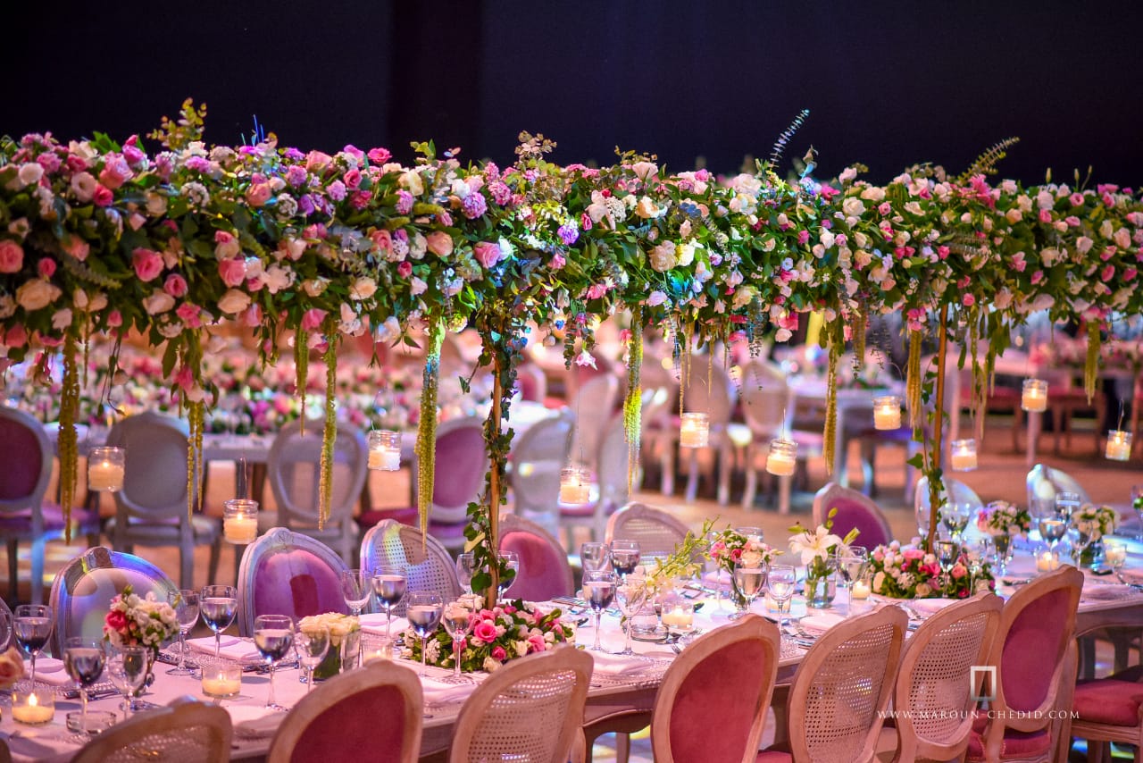 Luxury Pink Wedding in Lebanon| Arabia Weddings