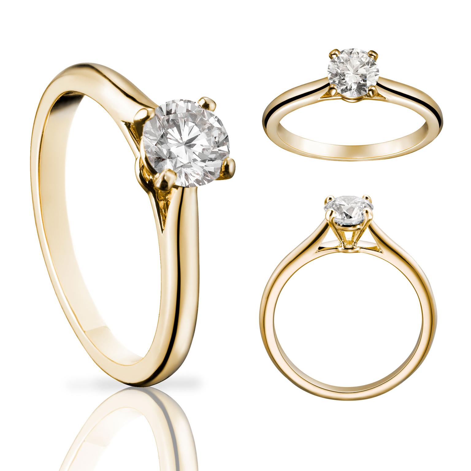 cartier gold wedding rings