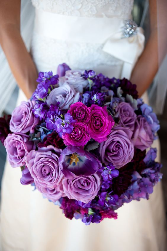 Purple Wedding Bouquets Arabia Weddings