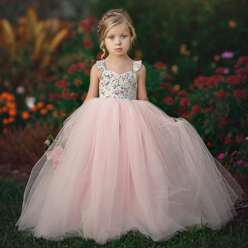New Design 2022 Summer Sweet Kids Girl Wedding Dresses Girl Gown Dress ...
