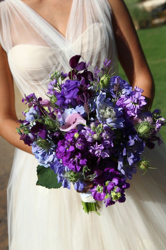 Purple Wedding Bouquets Arabia Weddings