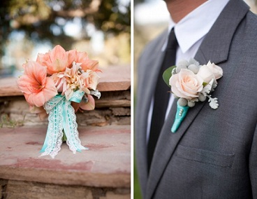 Your Wedding in Colors: Coral and Turquoise