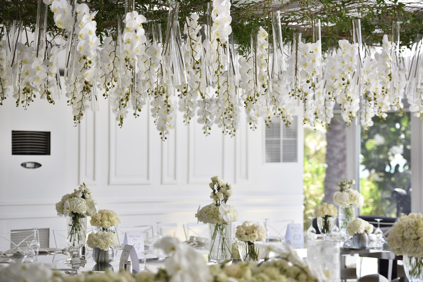 The Luxury White Orchids Wedding of Faisel & Sama Arabia Weddings