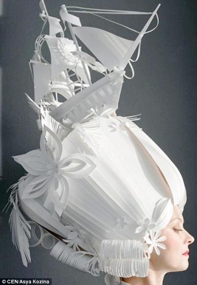 غطاء للرأس من الورق