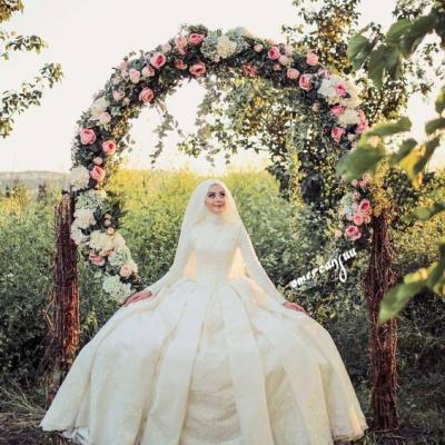 احدث فساتين زفاف للمحجبات لعام 2018