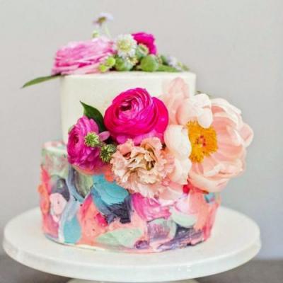 Colored Wedding Cakes Perfect for a Colorful Wedding