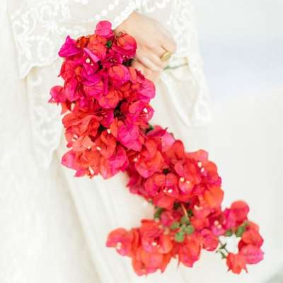 حفل زفاف بثيم أزهار البوغنفيلية