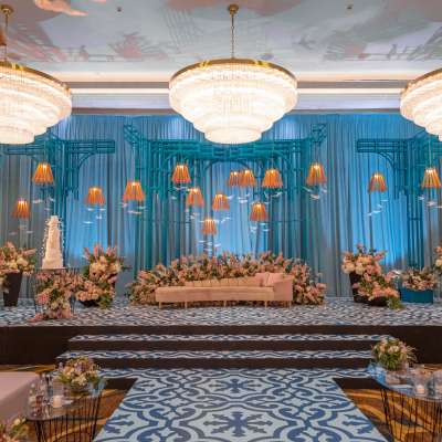 A Fresh Blue Wedding in Bahrain