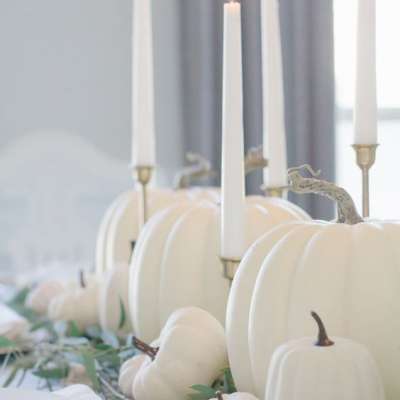 A White Pumpkin Wedding Theme for Fall