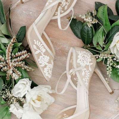 أجمل موديلات أحذية الدانتيل للعروس