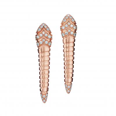 أقراط من الذهب الوردي من مجموعة ديفا