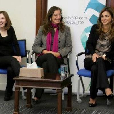 Queen Rania Visits Oasis500 and Meets with Arabia Weddings Team