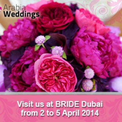 مشاركة موقع أرابيا ويدينجز في معرض العروس دبي 2014