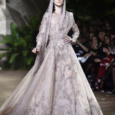 Elie Saab Debutes $300K Wedding Dress at Paris Fashion Week