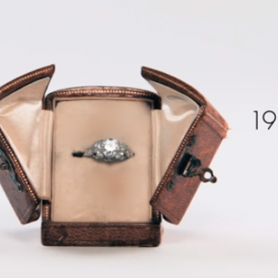 One Woman Model 100 Years of Engagement Rings