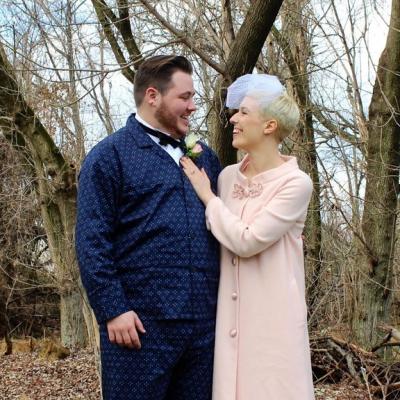 Bride and Groom Have a Pajama Wedding