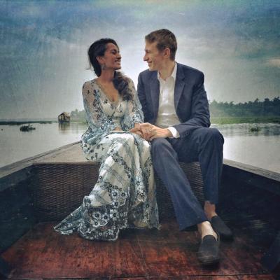 Indian Bride Stuns in a Unique Claire Pettibone Wedding Dress