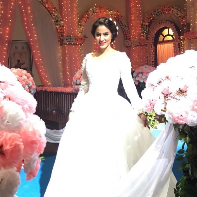 Hina Khan Stuns in Wedding Dress