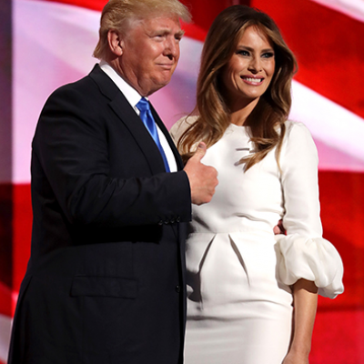 Melania Trump Wears a Wedding Dress to Republican National Convention