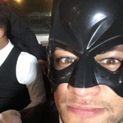 Neymar Wears Batman Mask to Attend Friend's Wedding