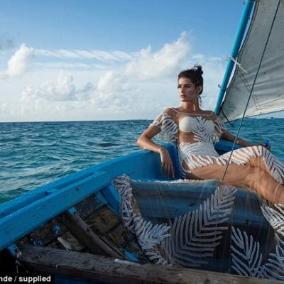 Brazilian Model Isabeli Fontana Gets Married in See Through Dress