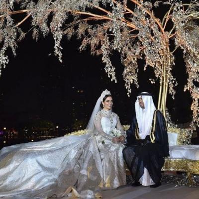 Balqees Fathi's Wedding Dress Train Fell Off During Wedding
