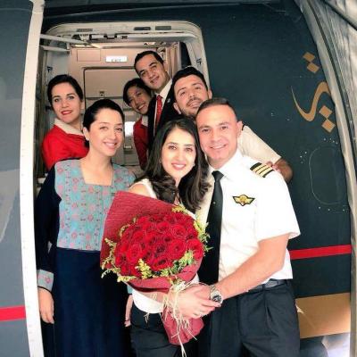 Pictures: A Marriage Proposal On The Royal Jordanian