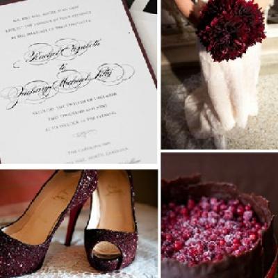 Your Wedding in Colors: Oxblood, Maroon and Burgundy
