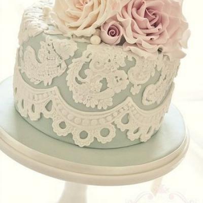 Fabulous One Tiered Wedding Cakes