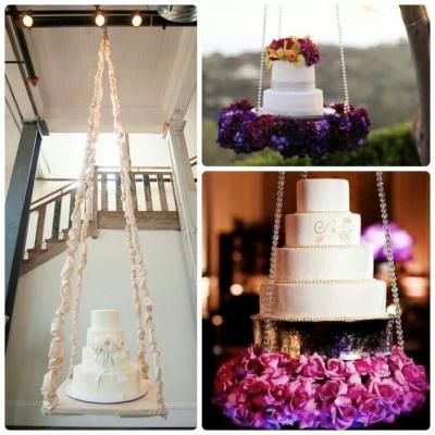 Wedding Cake Idea: Gravity-Defying Wedding Cakes