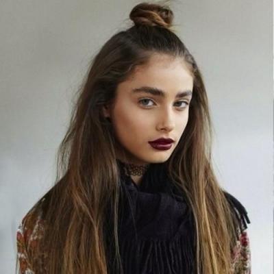 The Half Top Knot Hairstyle Trend