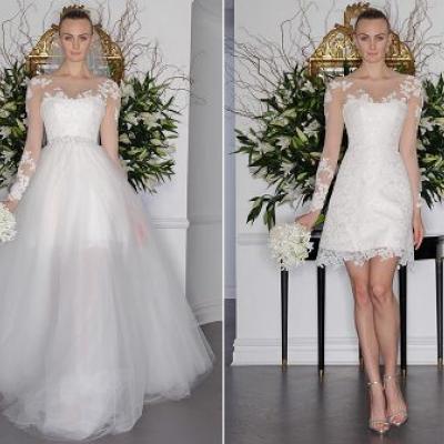 Bridal Fashion Trend: Detachable Skirts