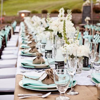 Your Wedding in Colors: Neutrals and Turquoise