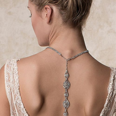 5 Beautiful Wedding Necklaces For The Back