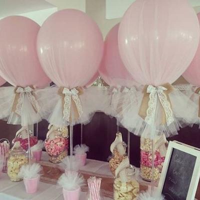Chic Tulle Balloons for Your Bridal Shower Chic Tulle Balloons for Your Bridal Shower