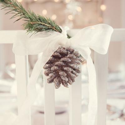 Winter Wedding Chair Decorations You&#039;ll Love