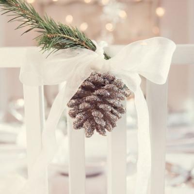 Winter Wedding Chair Decorations You'll Love