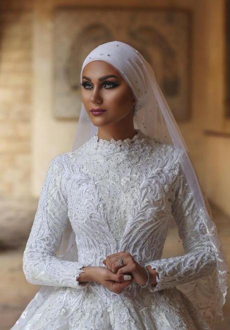 Latest Hijab  Wedding  Dresses  2022 Arabia Weddings