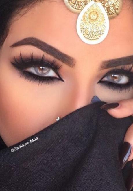 مكياج العيون للعروس العربية