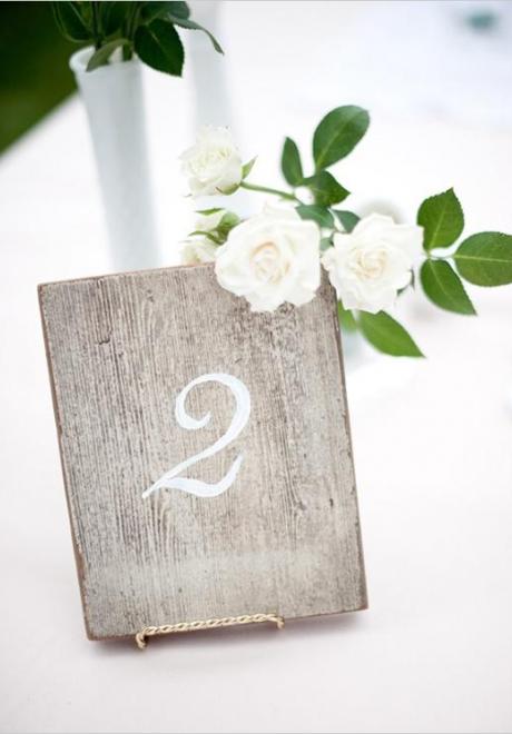 أفكار لأرقام طاولات ضيوف حفل الزفاف 
