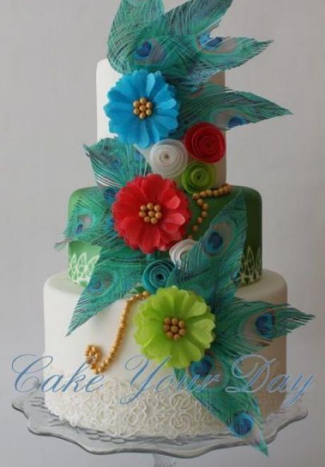 Colored Wedding Cakes 4