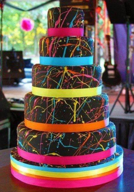 Colored Wedding Cakes 6