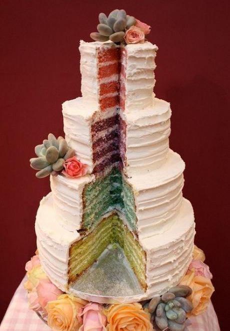 Colored Wedding Cakes