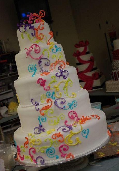Colored Wedding Cakes 1