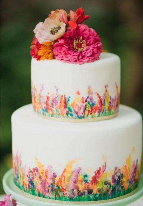 Colored Wedding Cakes 9