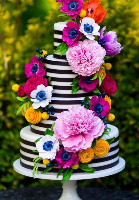 Colored Wedding Cakes 10