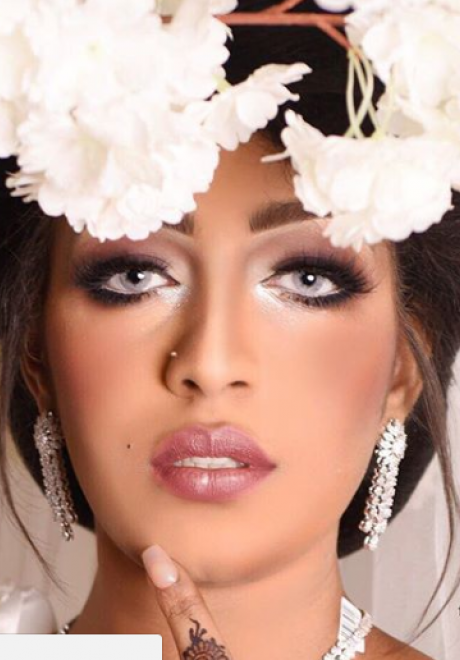 مكياج عرايس بأنامل خبيرة التجميل السعودية فاطمة بوجباره 
